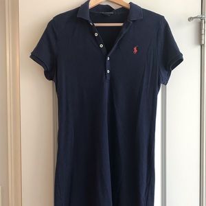 Ralph Lauren Logo Navy Polo T-shirt Dress